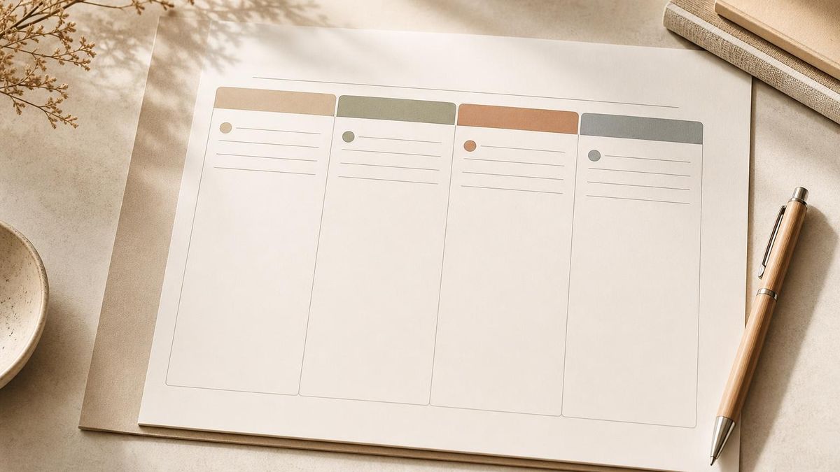 A planning sheet with a webquest structure diagram showing task, sources, process and evaluation columns